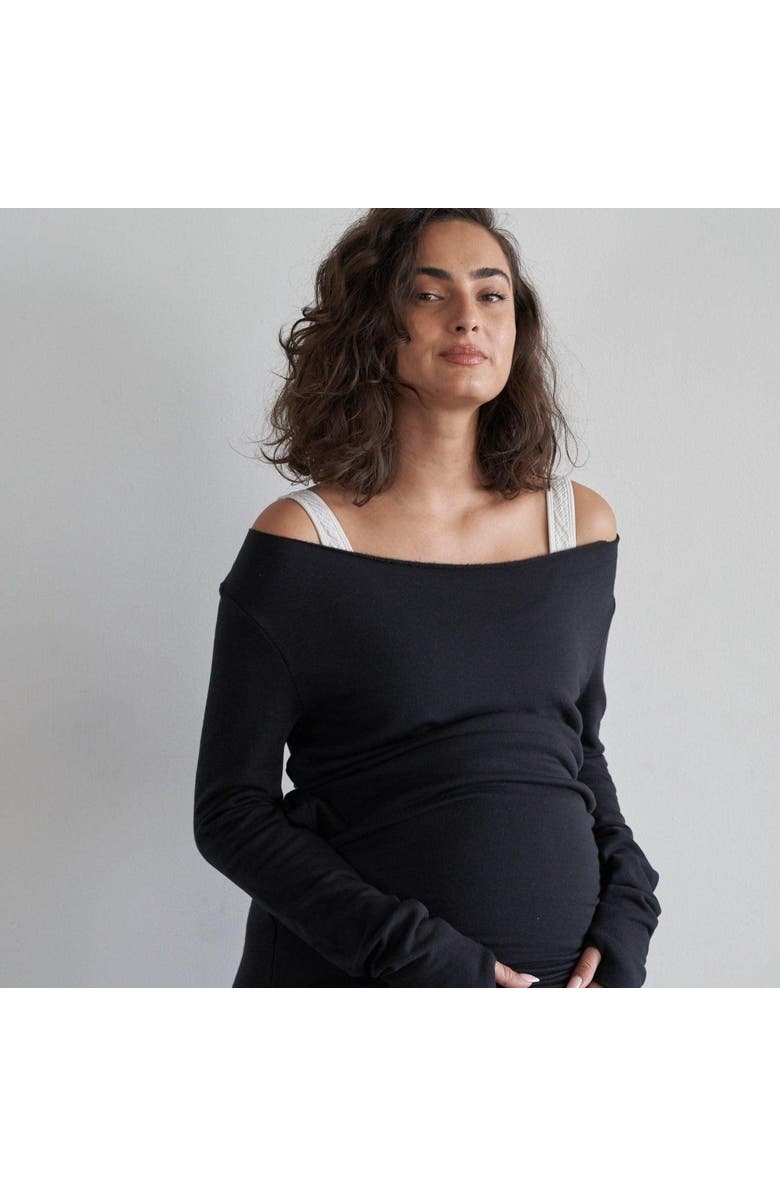 eavolu Masai Mara Open-Neck Tunic/Dress, Alternate, color, Coal Black