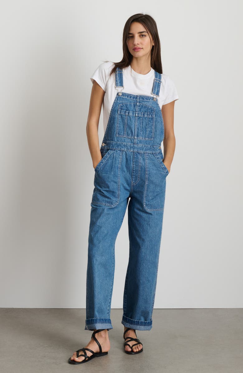 Alex Mill Lili Denim Overalls, Alternate, color, 
