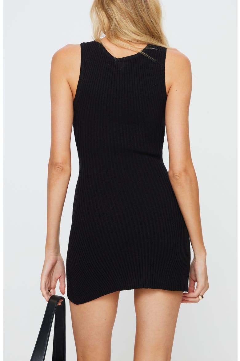 Osment Rib Mini Sweater Dress, Alternate, color, BLACK