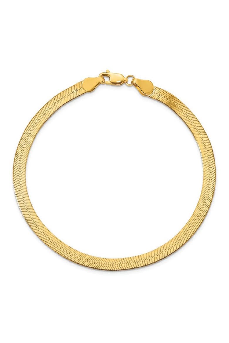 Herringbone Chain Necklace, Main, color, GOLD