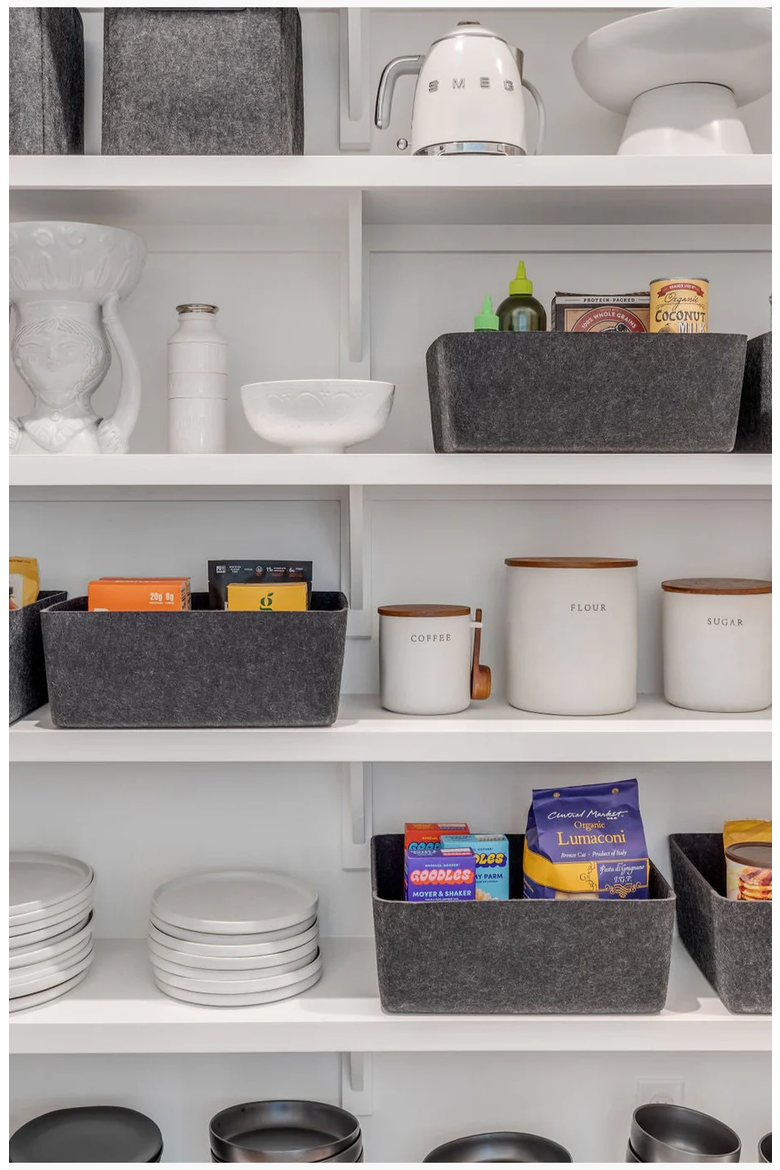 The Sculpted Bin - Large, Alternate, color, Carbon