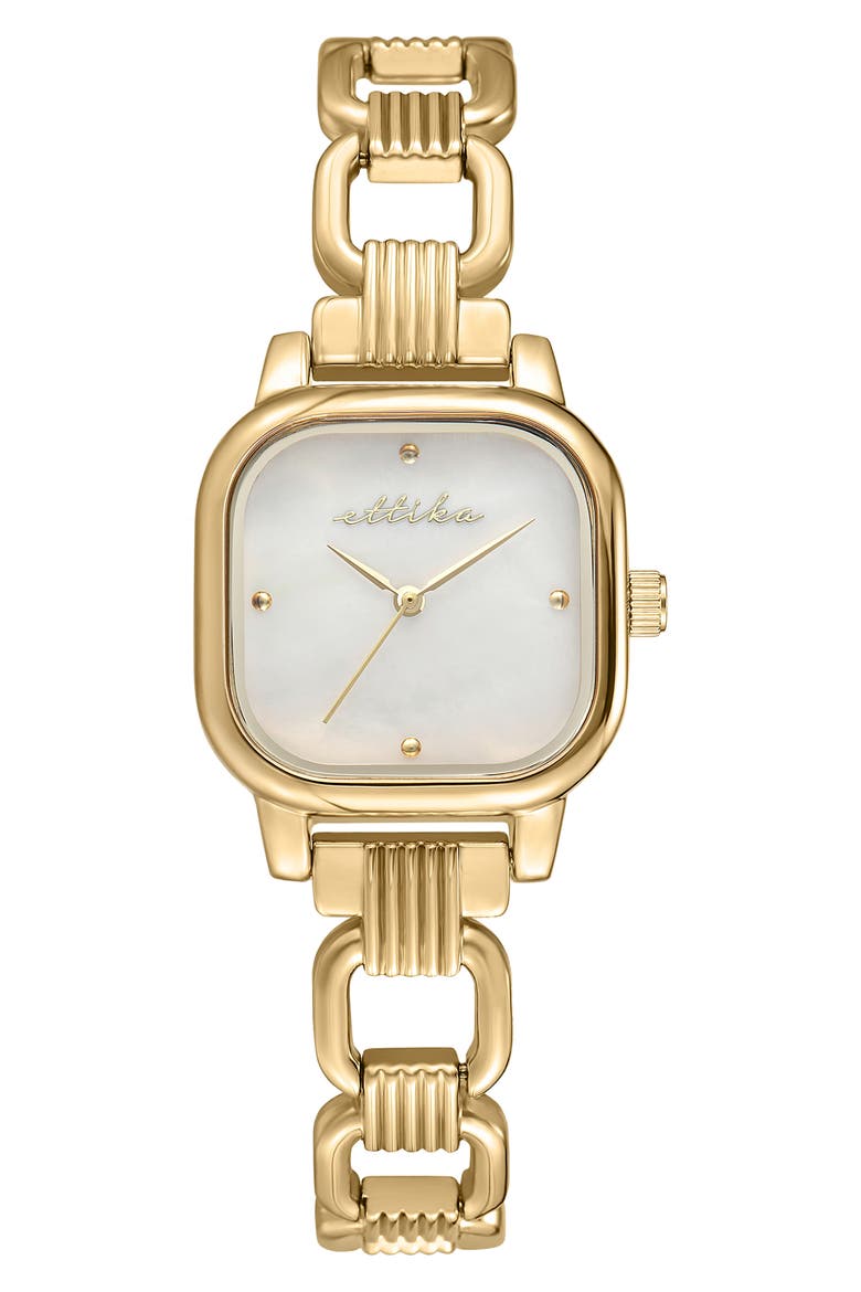 Classic Square Bracelet Watch, Main, color, MOTHER OF PEARL
