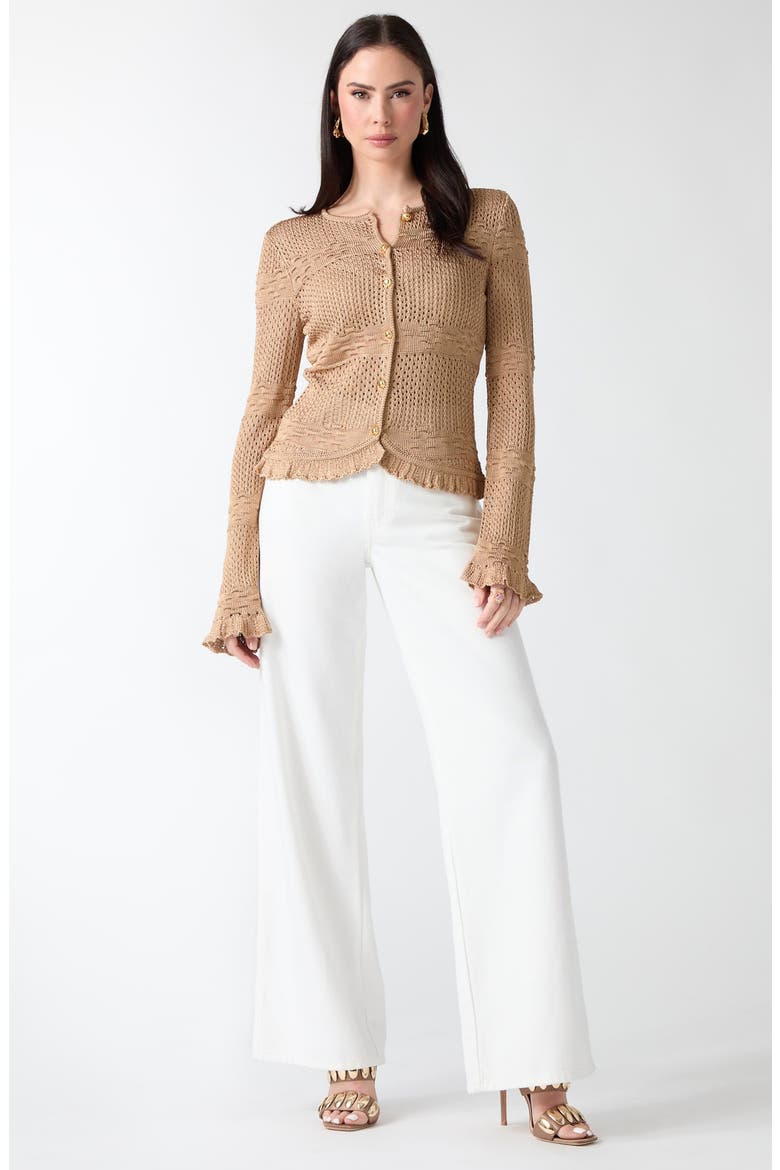Marcie Cardigan, Alternate, color, BEIGE