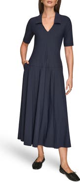 Donna Karan New York A-Line Polo Dress