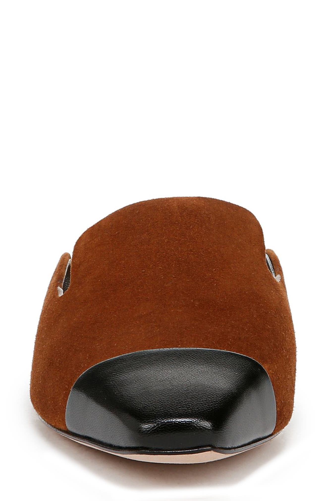 Veronica Beard Cecile Cap Toe Mule, Alternate, color, Caramel/ Black