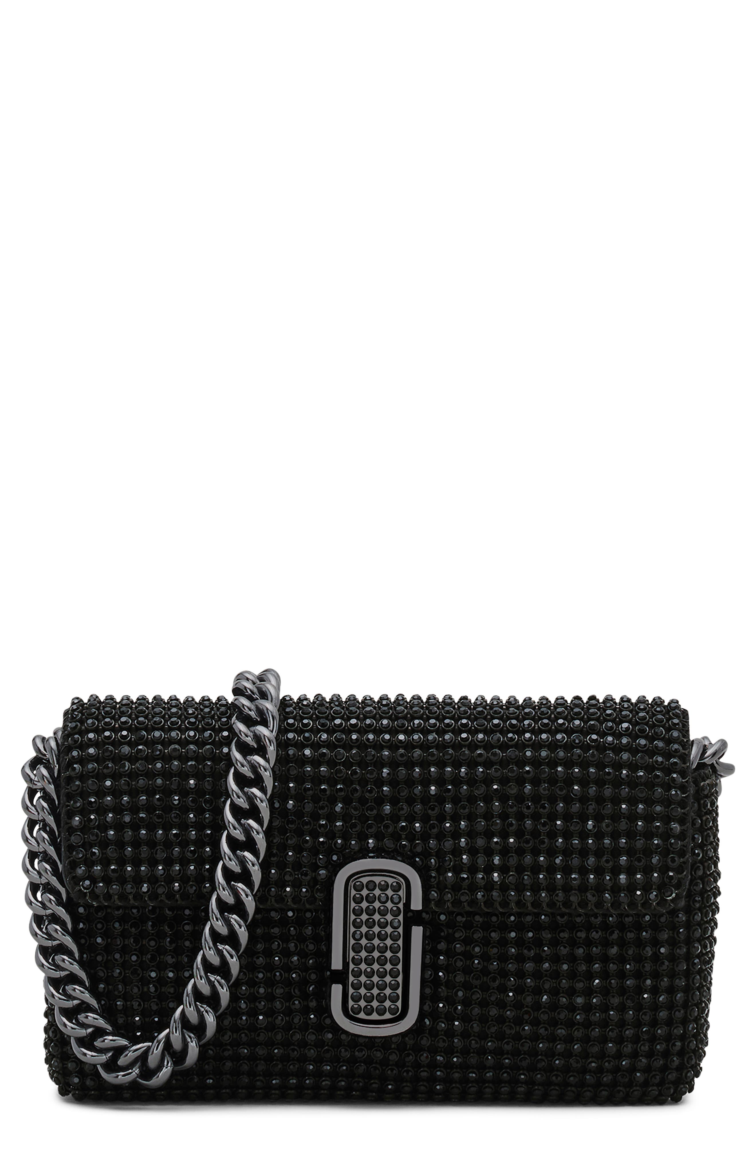 Marc Jacobs The Rhinestone J Marc Mini Shoulder Bag, Main, color, 