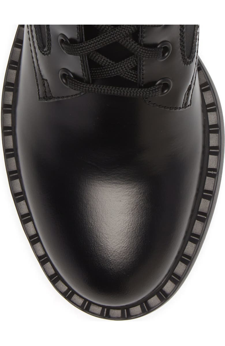 Prada Lug Sole Combat Boot, Alternate, color,