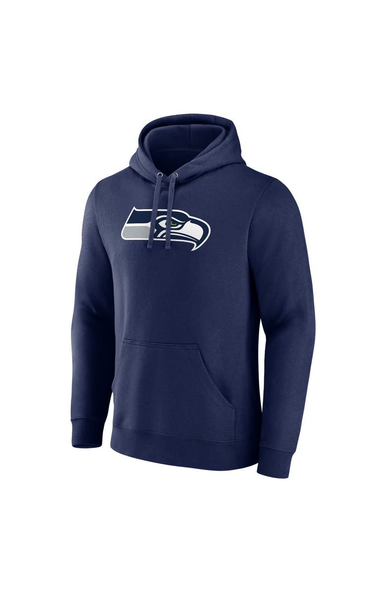 FANATICS Men's Fanatics College Navy Seattle Seahawks Primary Logo Fleece Pullover Hoodie, Alternate, color, 