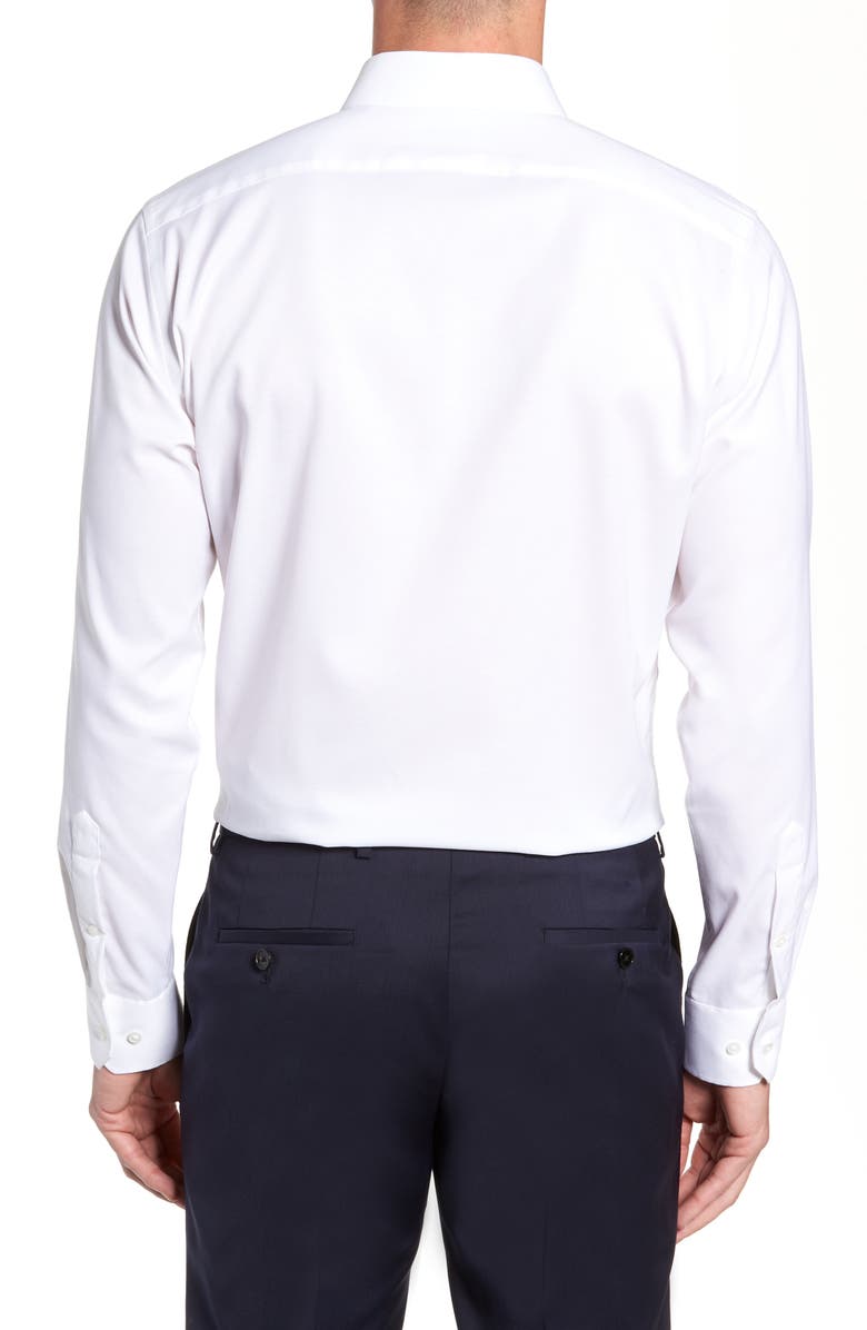 Calibrate Trim Fit Stretch No-Iron Solid Dress Shirt, Alternate, color, 