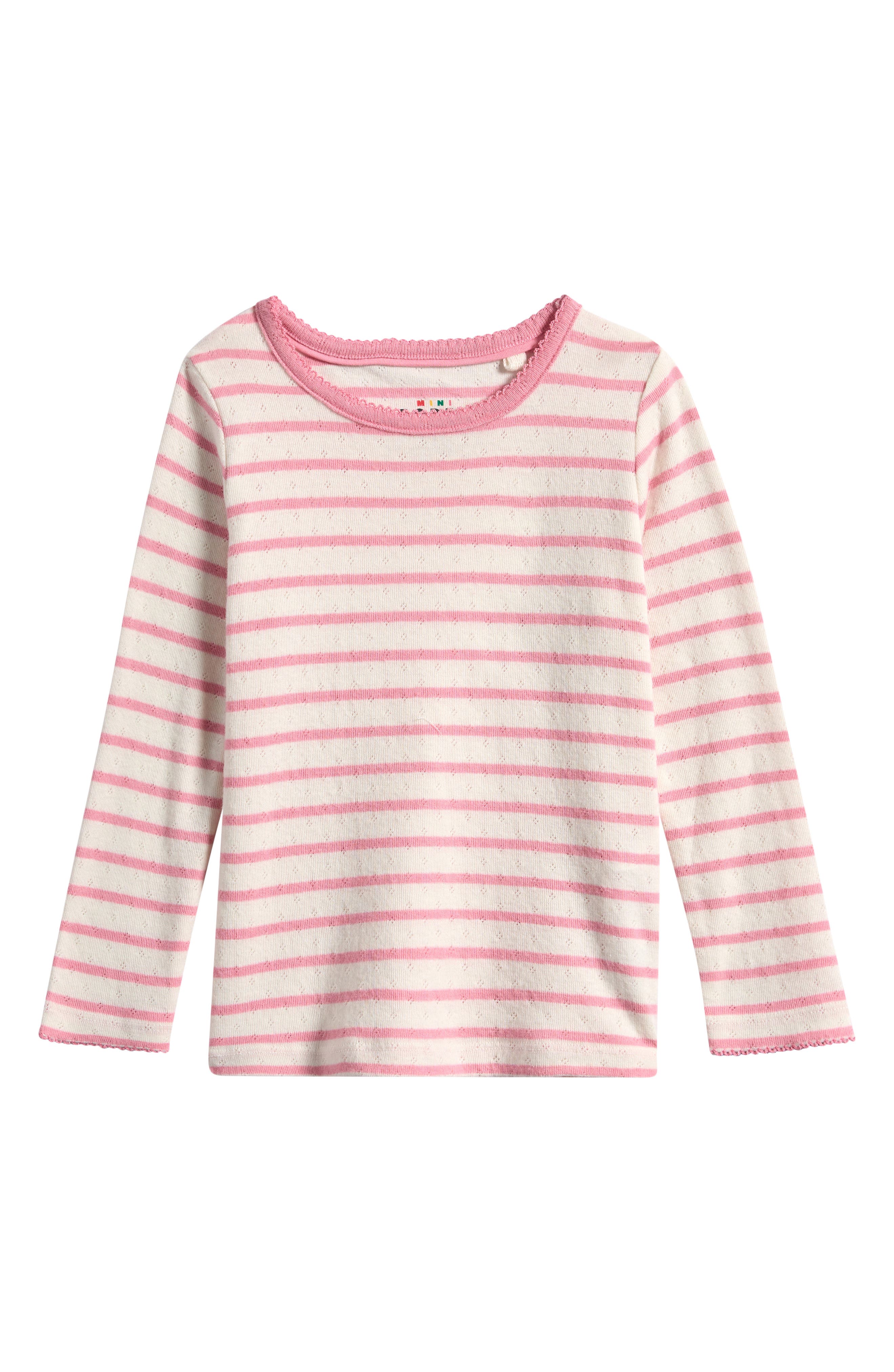 selected IVORY/ PINK STRIPE