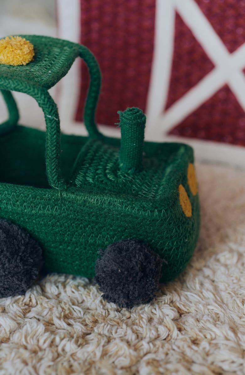 Lorena Canals Tractor Basket, Alternate, color, Green