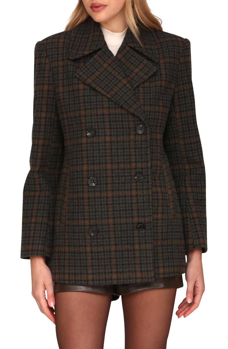 Avec Les Filles Oversize Double Breasted Peacoat, Alternate, color,