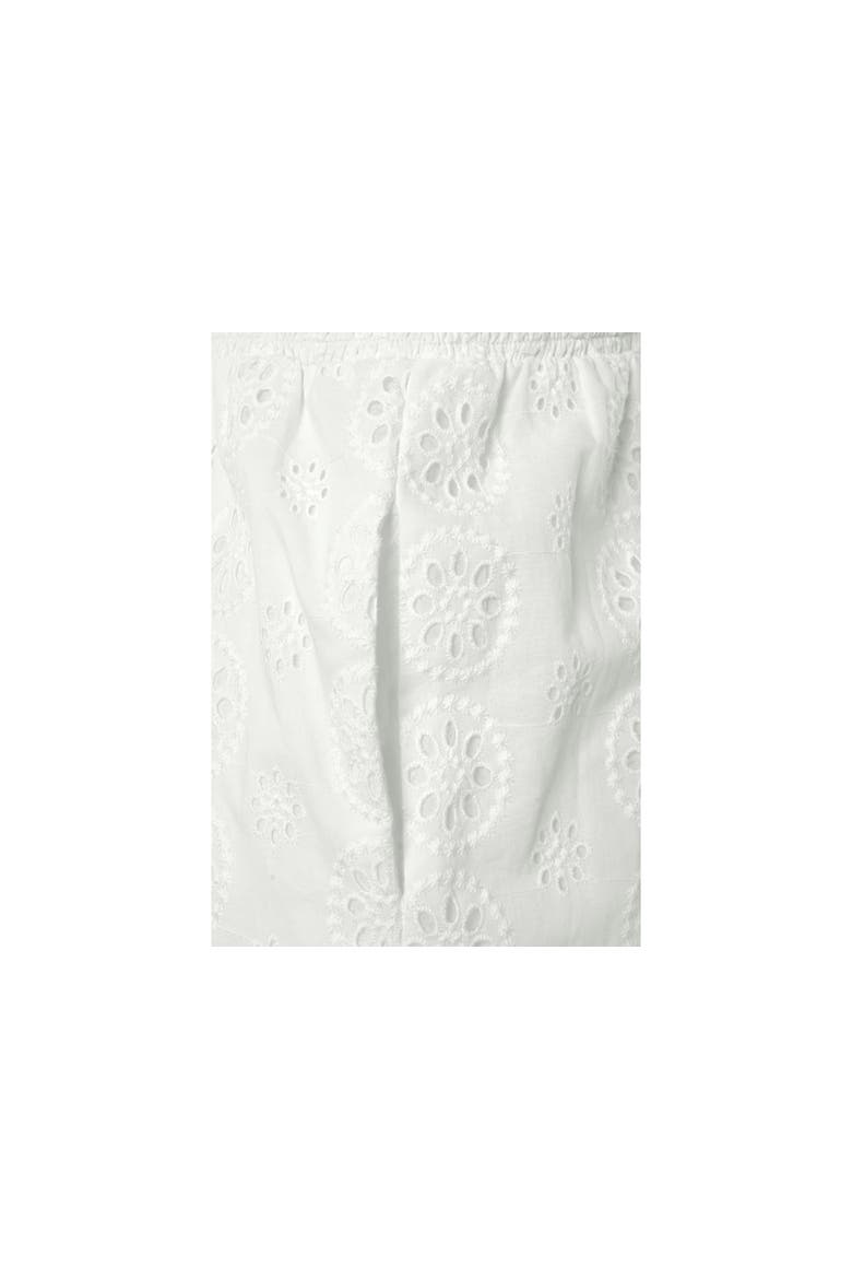 Sleeveless Eyelet Jumpsuit, Alternate, color, White