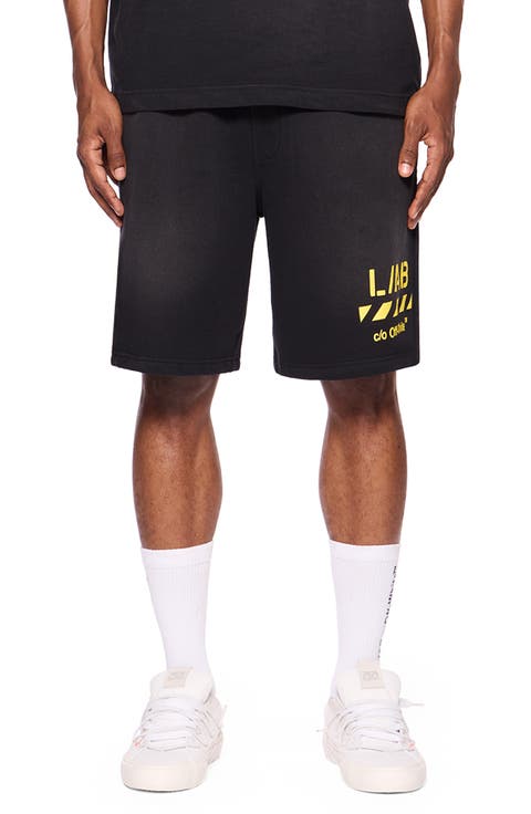 Diag Garment Wash Shorts