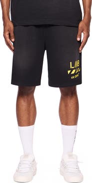 L/AB C/O OFF-WHITE Diag Garment Wash Shorts
