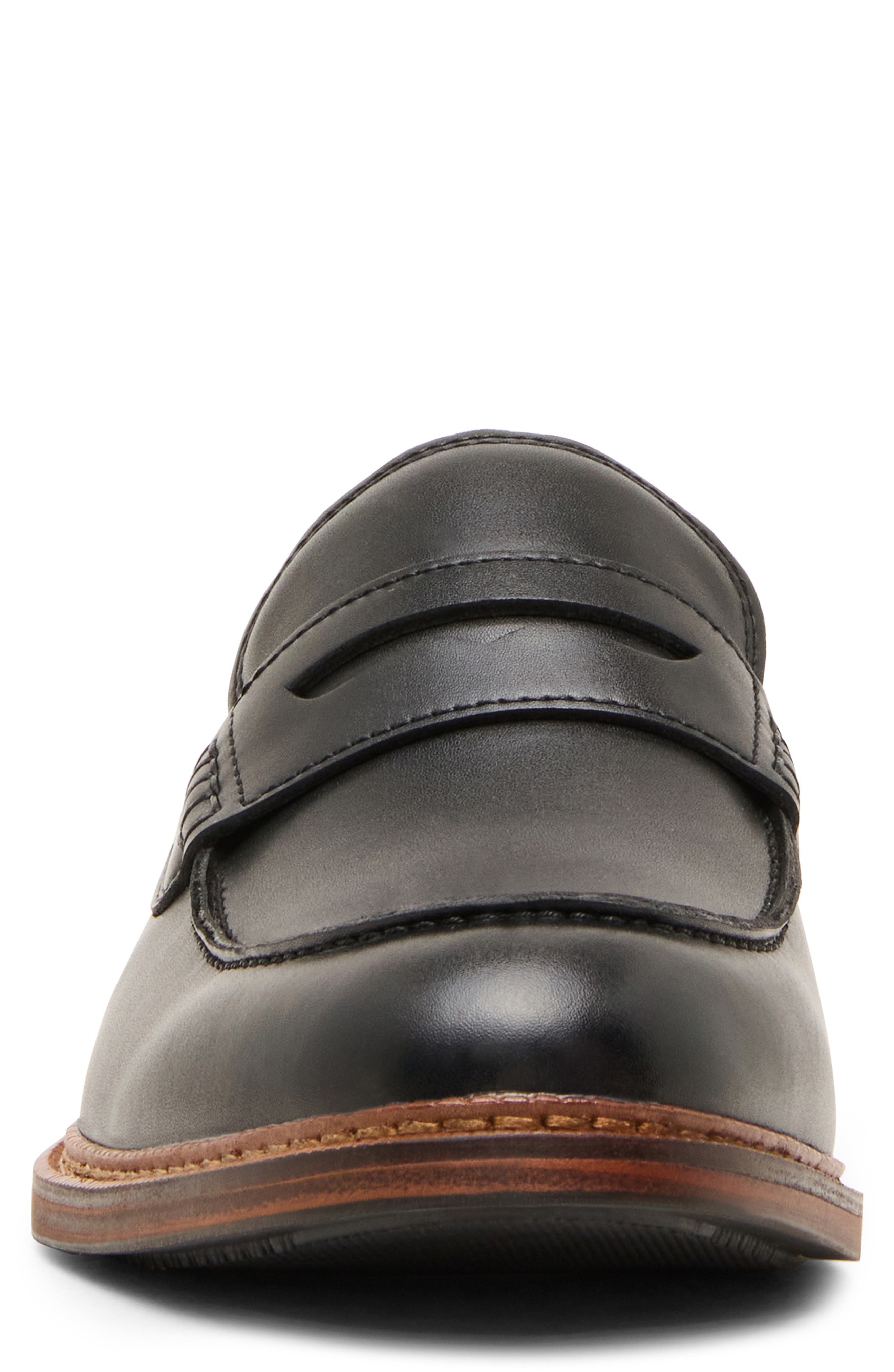 Eastin Leather Penny Loafer, Alternate, color, BLACK