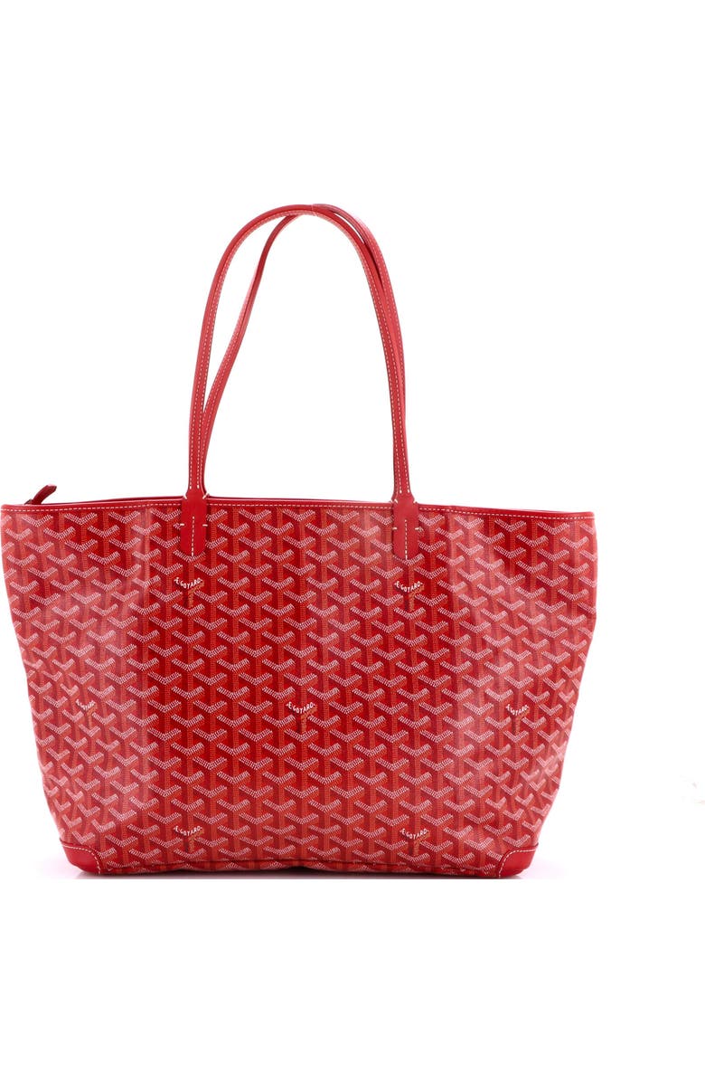 Pre-Owned Goyard Artois Tote Coated Canvas MM, Alternate, color, Red