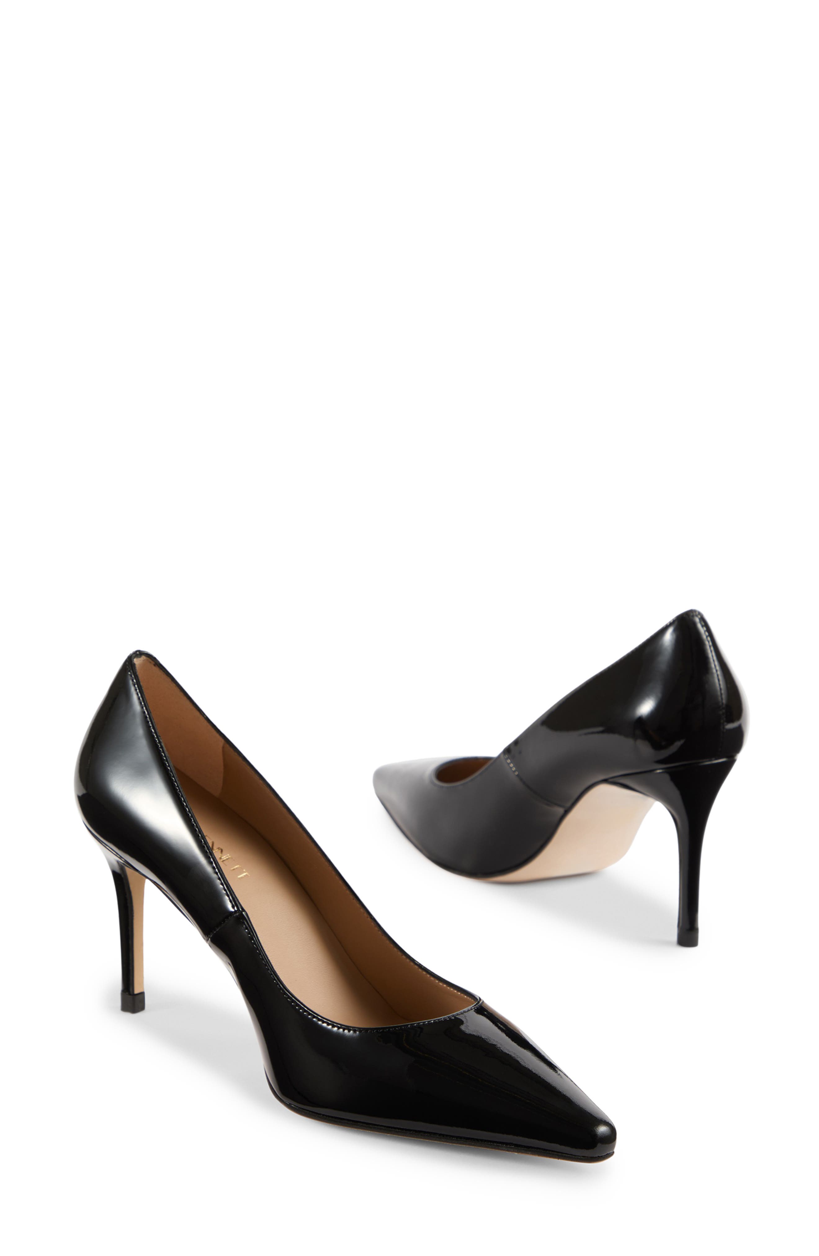 LK Bennett Florentine Pointy Toe Pump, Alternate, color, Black Patent