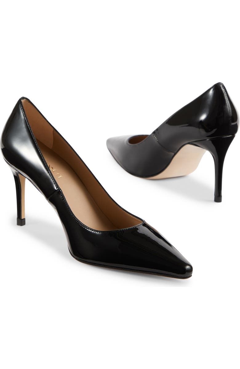 LK Bennett Florentine Pointy Toe Pump, Alternate, color, Black Patent