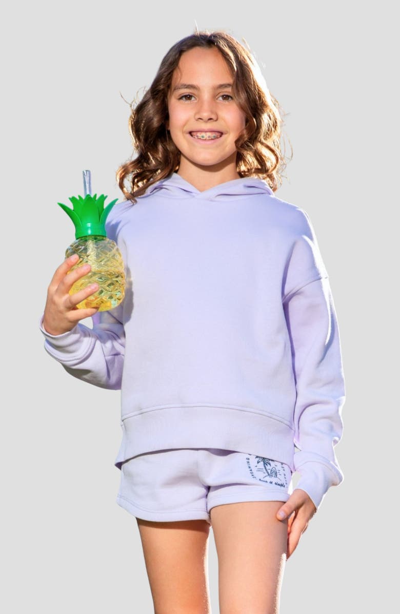 PixieLane Kids' Cloudsoft Everyday Hoodie, Alternate, color, Lilac Denim