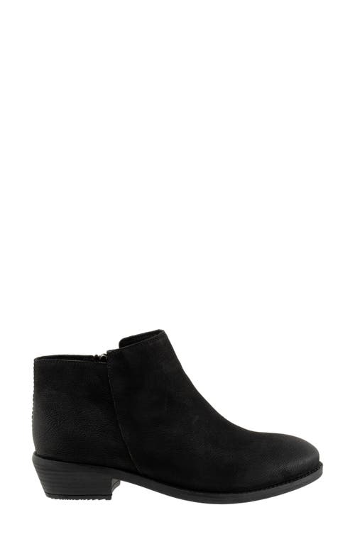 Softwalk Rocklin Bootie In Black Nubuck
