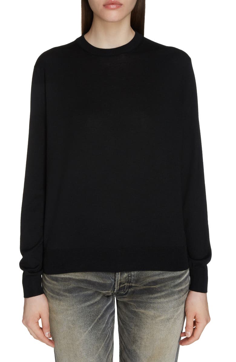 Balenciaga Interlocking BB Logo Wool Sweater, Main, color, 