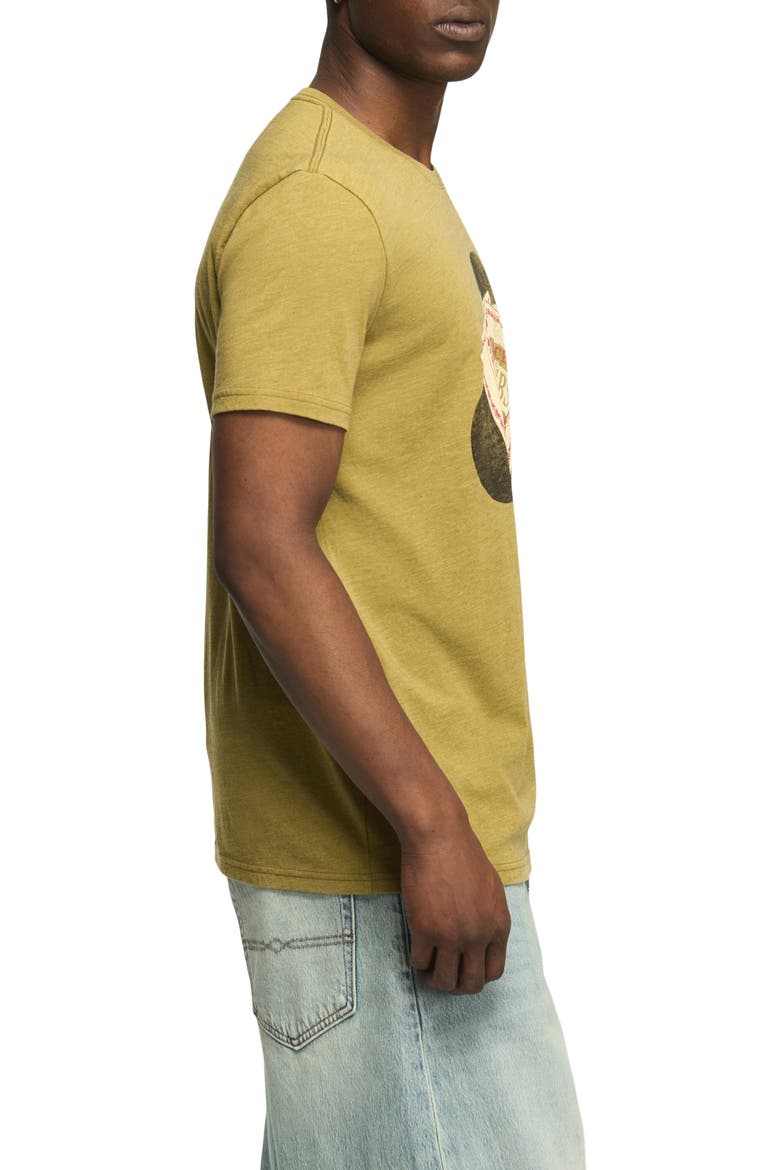 Ace of Clubs Beer Cotton Blend Graphic T-Shirt, Alternate, color, GREEN MOSS