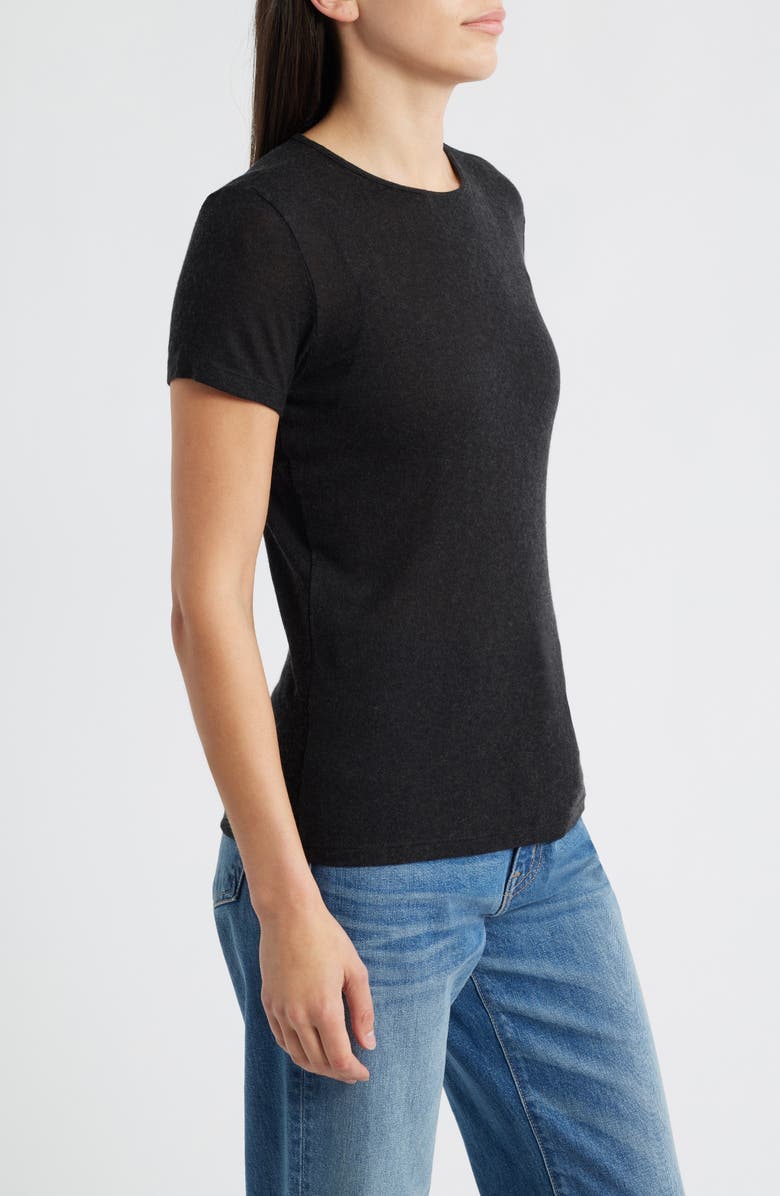 Mavi Jeans Basic Wool Blend T-Shirt, Alternate, color, Black