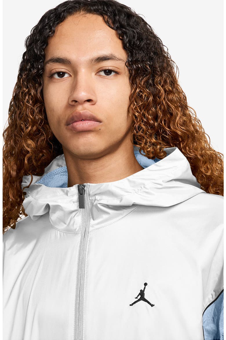 Essentials Draft Hooded Jacket, Alternate, color, 100 WHITE/BLACK