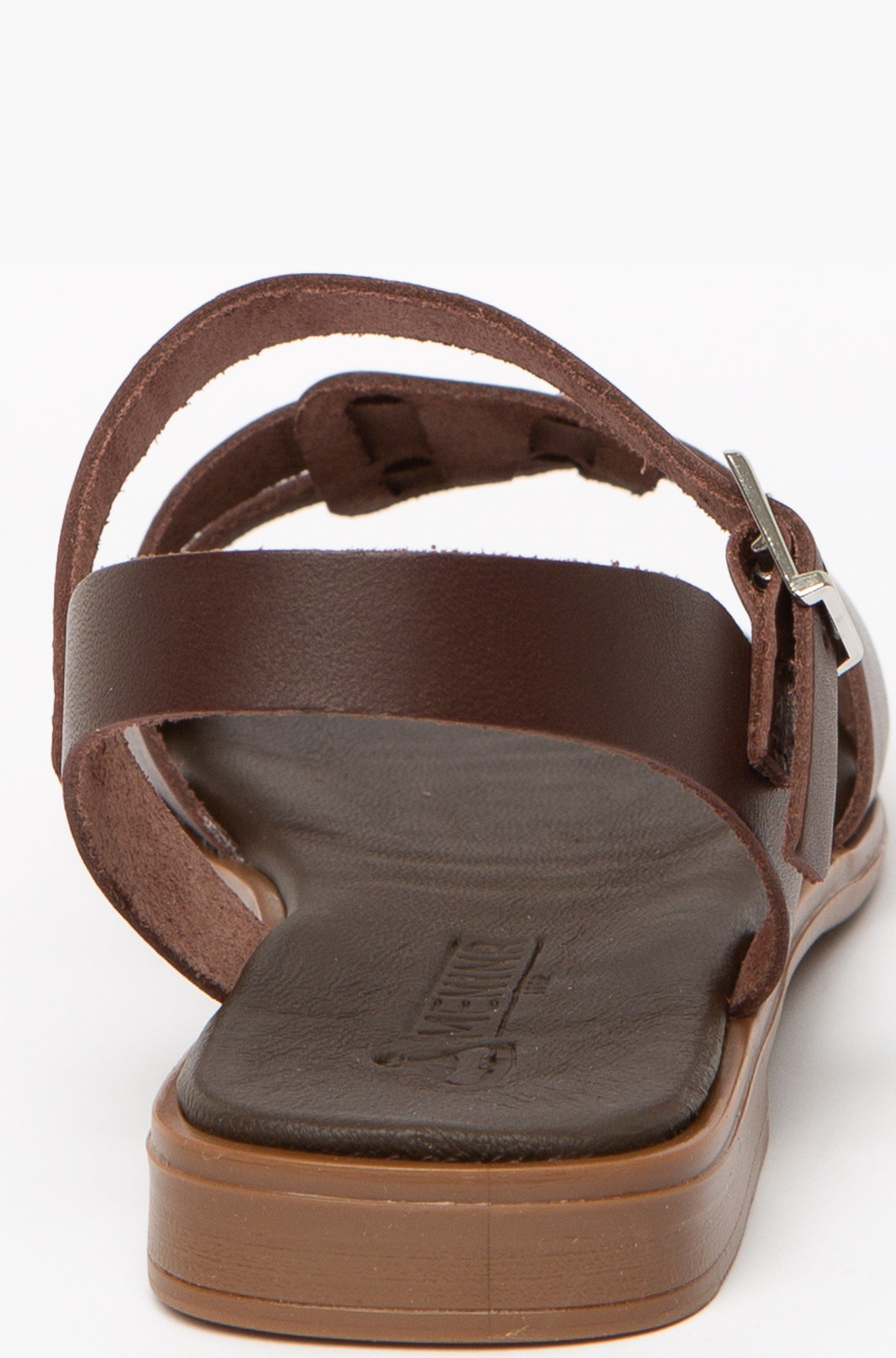 Menina Step Niva Flat Sandal, Alternate, color, Chocolate