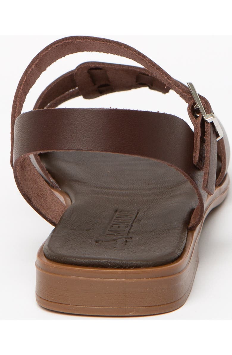 Menina Step Niva Flat Sandal, Alternate, color, Chocolate