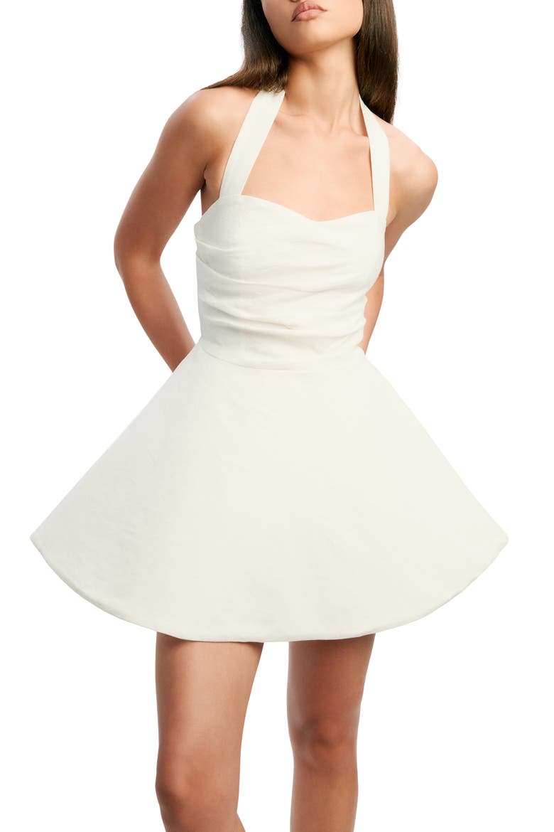 Sabine Halter Minidress, Main, color, ORCHID WHITE