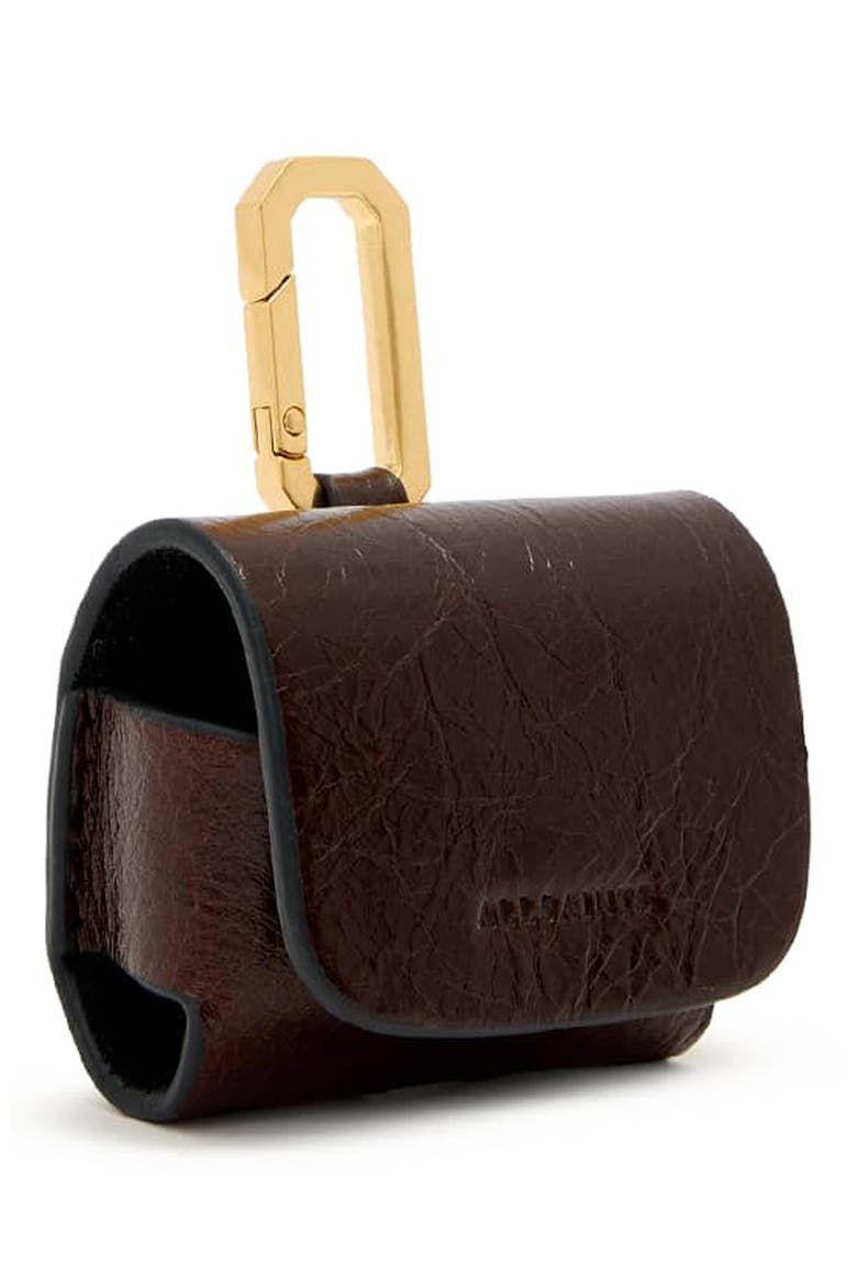 Hex AirPod Case, Alternate, color, COGNAC BROWN