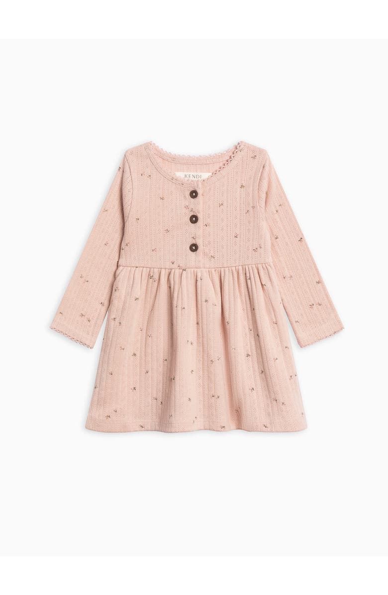 Kendi Bryn Pointelle Henley Dress, Alternate, color, Haran Floral