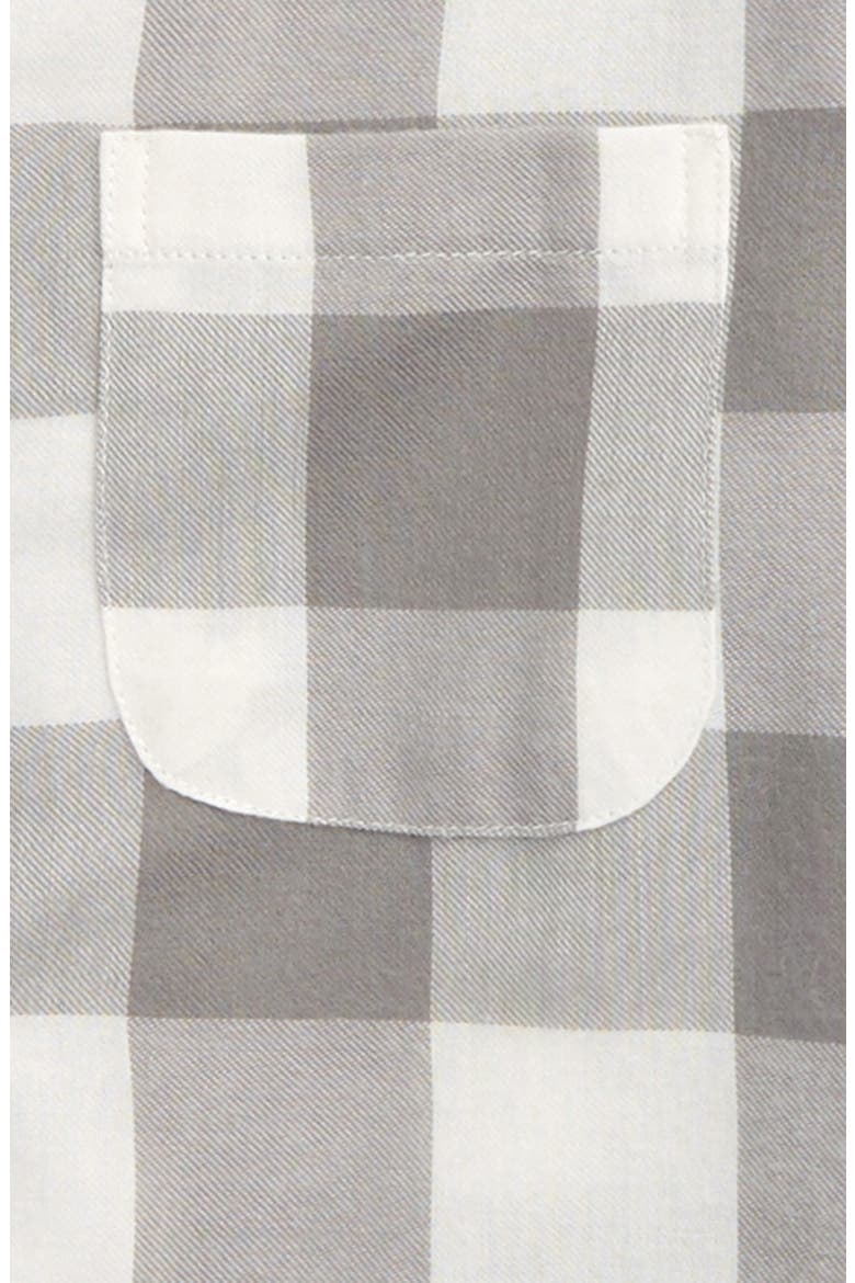 Two-Piece Flannel Pajamas, Alternate, color, GREY FROST CHECK