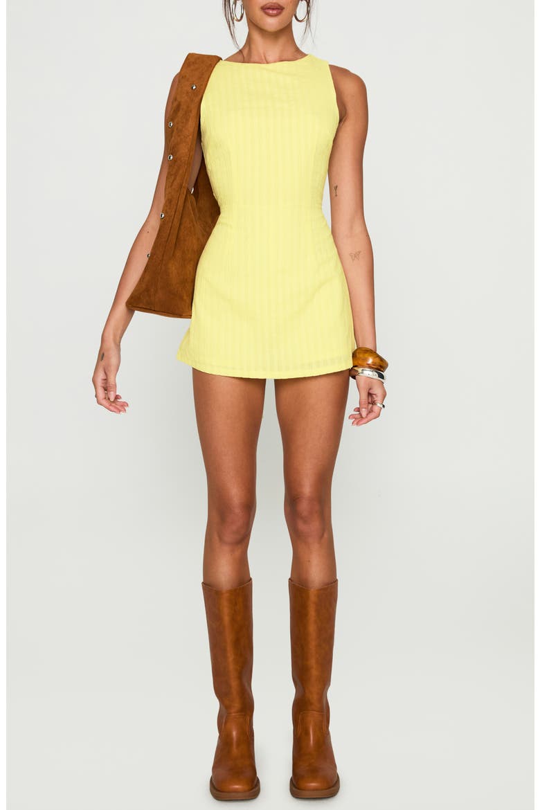 Yumiko Skirted Recycled Cotton Romper, Main, color, YELLOW