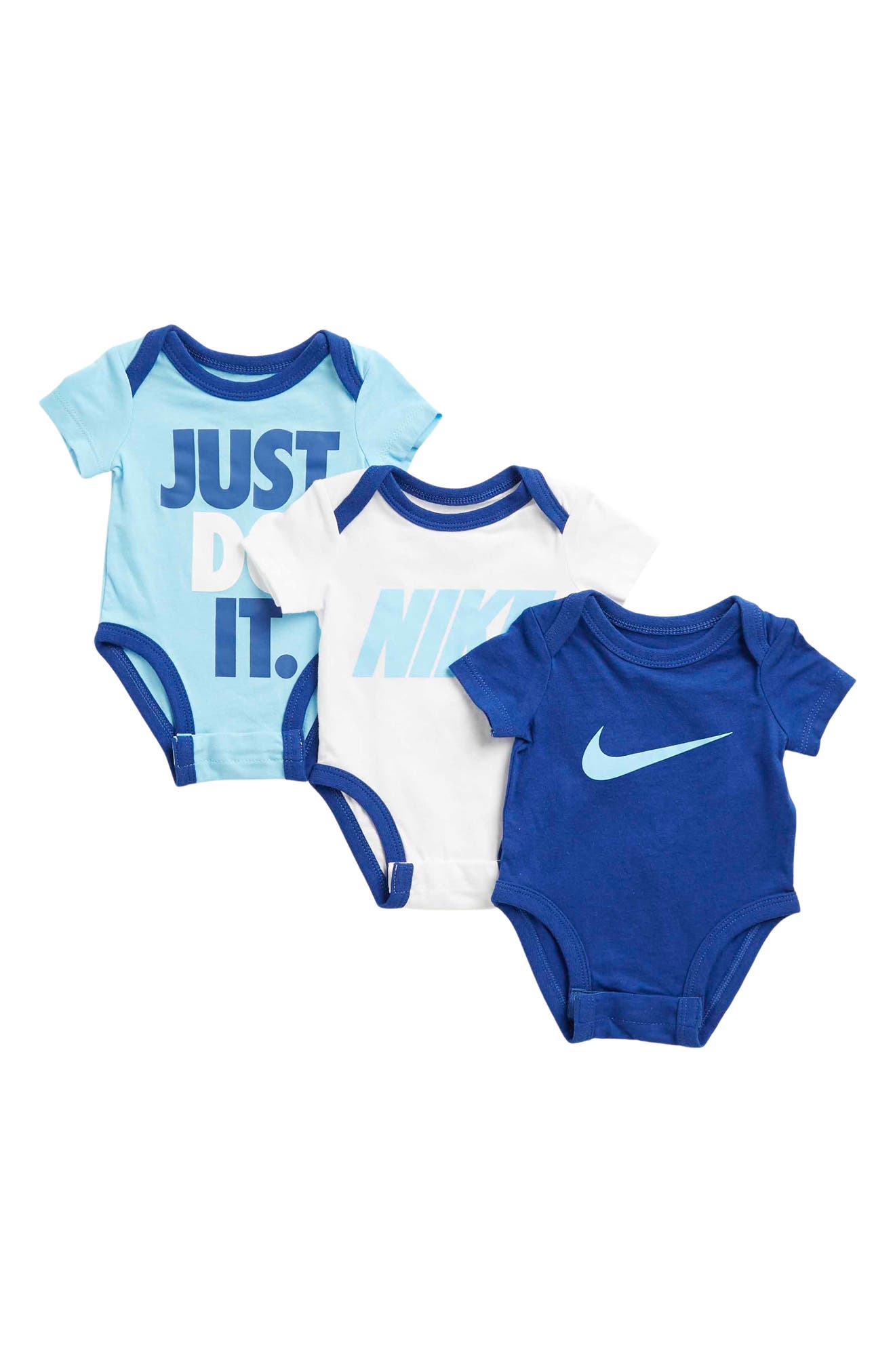 Nike JDI Swoosh Logo Bodysuit - Set of 3