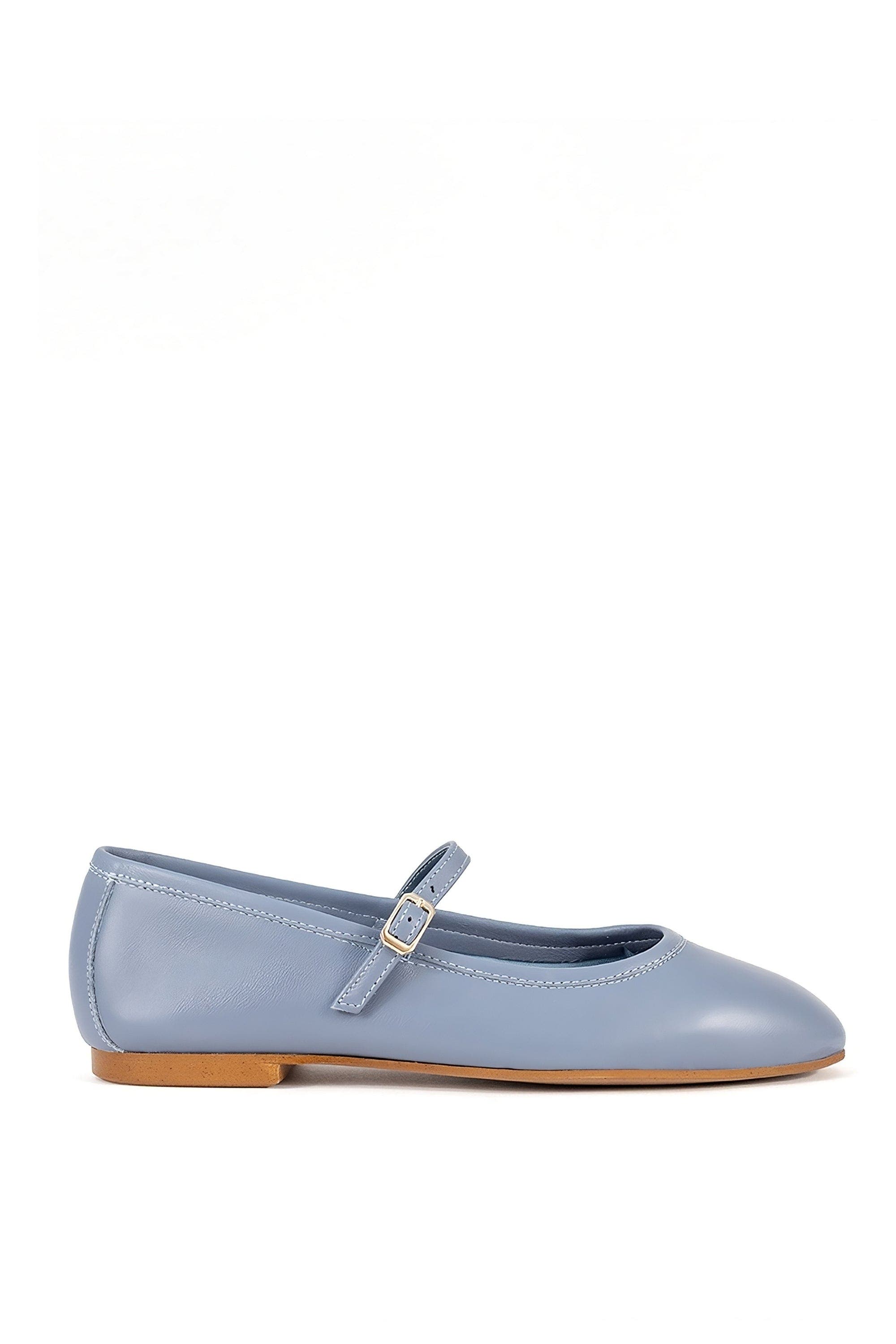 Menina Step Boheme Leather Mary Jane Flat, Main, color, Twilight Blue