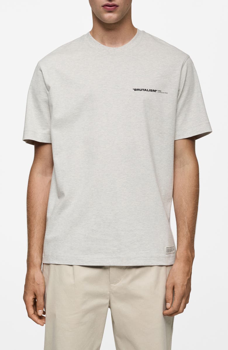 MANGO Cotton Graphic T-Shirt, Main, color, 