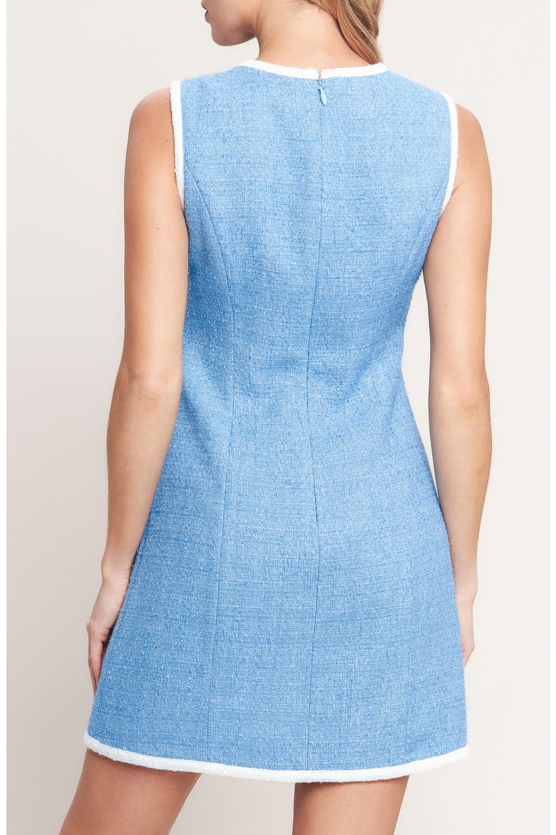 Tweed Minidress, Alternate, color, BLUE