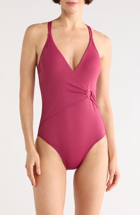 Gina Surplice Underwire One-Piece Swimsuit