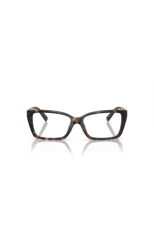 Tiffany & Co . 52mm Rectangle Optical Glasses In Brown