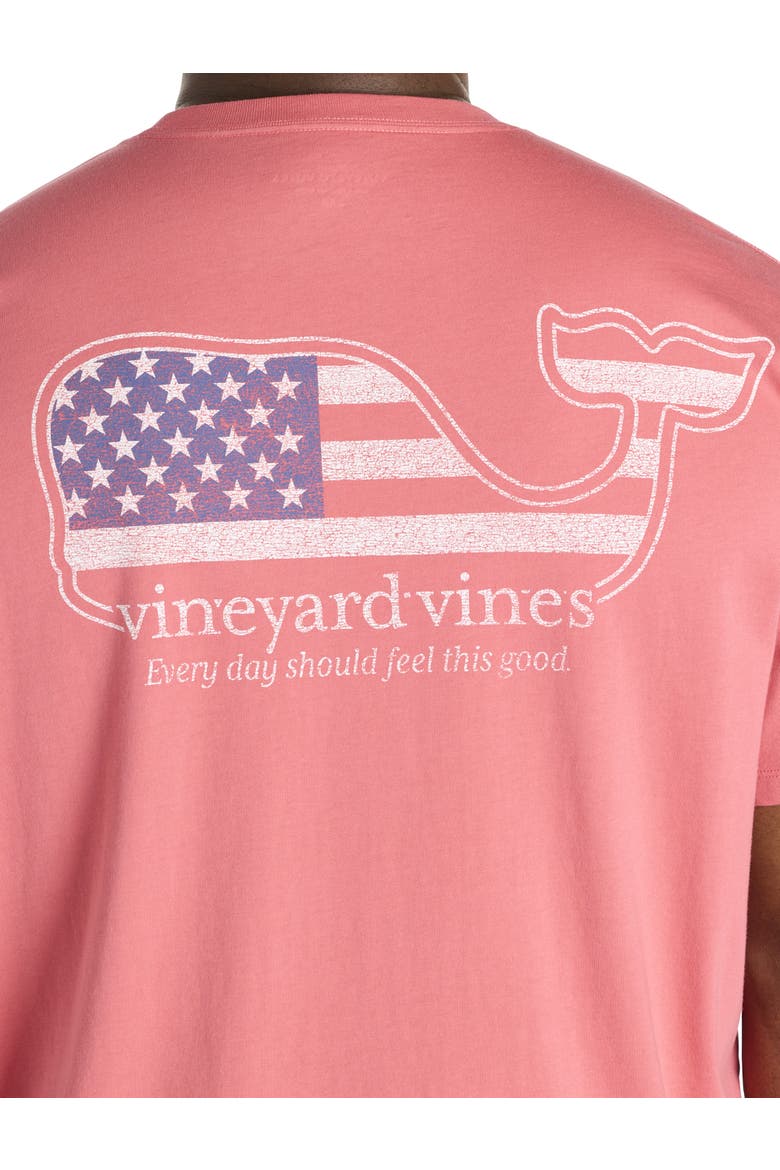 Big & Tall Flag Whale Pocket T-Shirt, Alternate, color, LOBSTER REEF