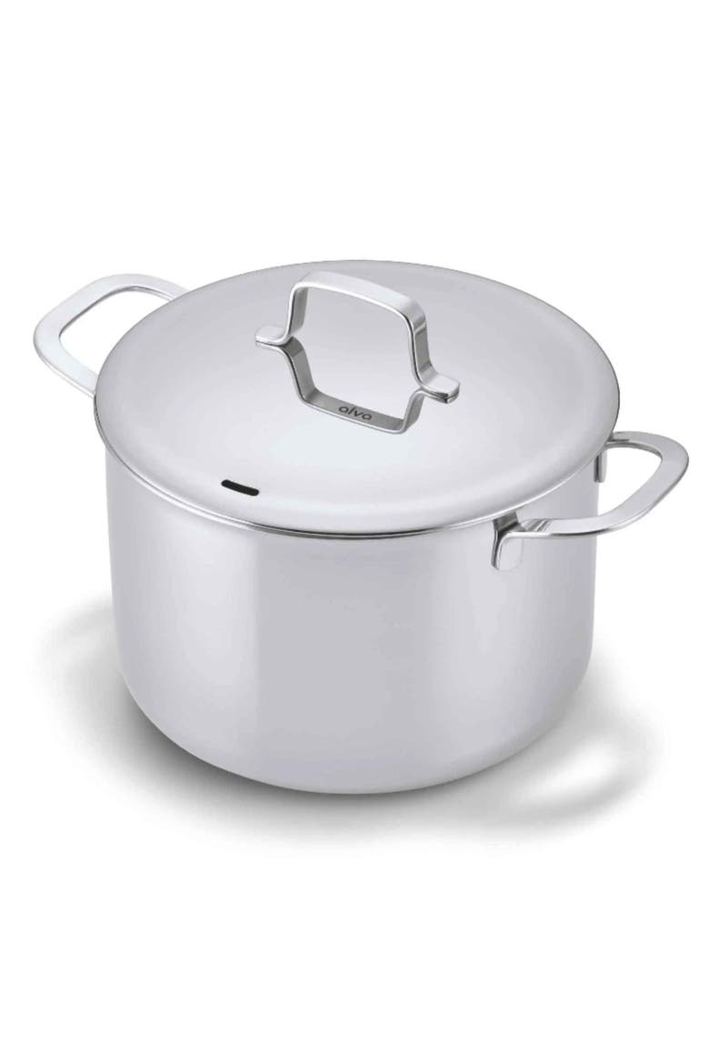 Maestro stainless steel stockpot, Main, color, Silver 8QT