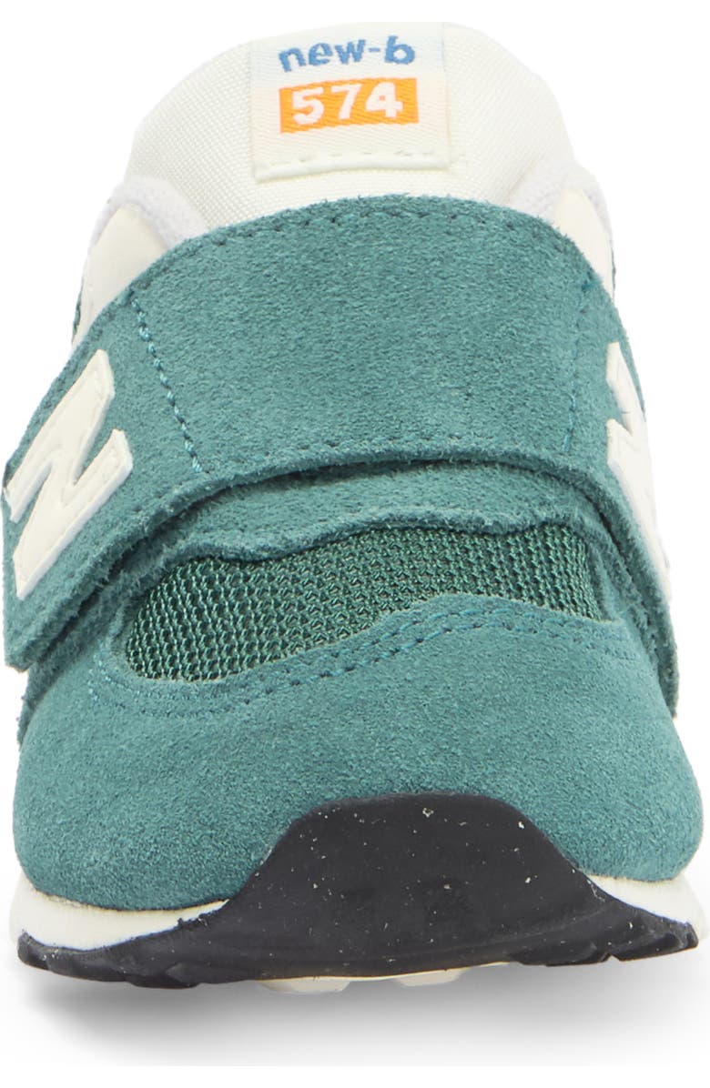 New Balance Kids' 574 New B Sneaker, Alternate, color, New Spruce/ Blast Red