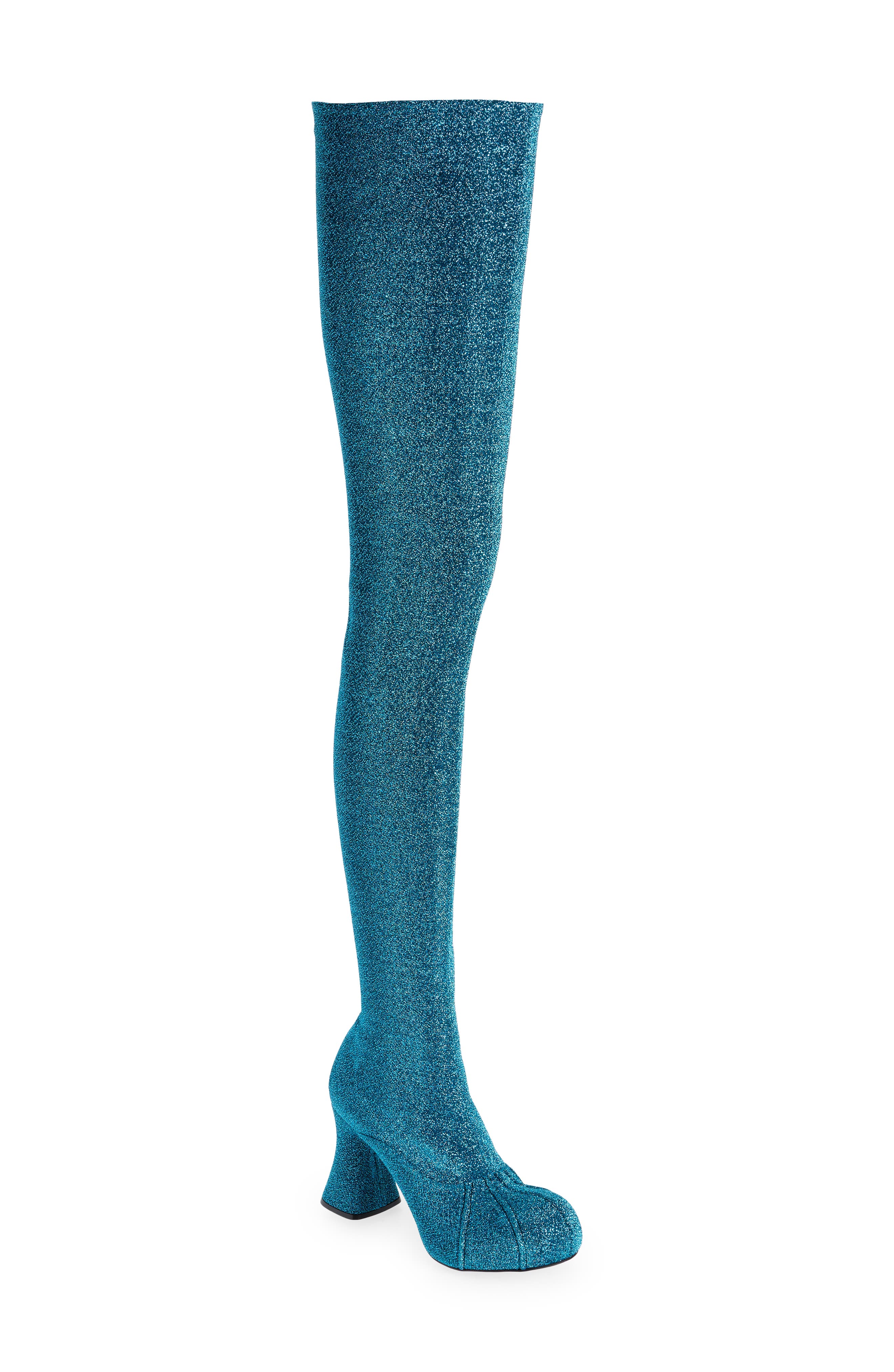 Duck City Metallic Over the Knee Boot, Main, color, BLUE LAGOON