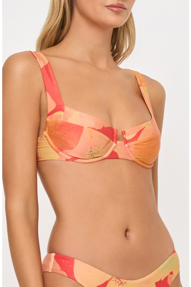 Coast to Coast Underwire Bikini Top, Alternate, color, NATIVE POPPIES