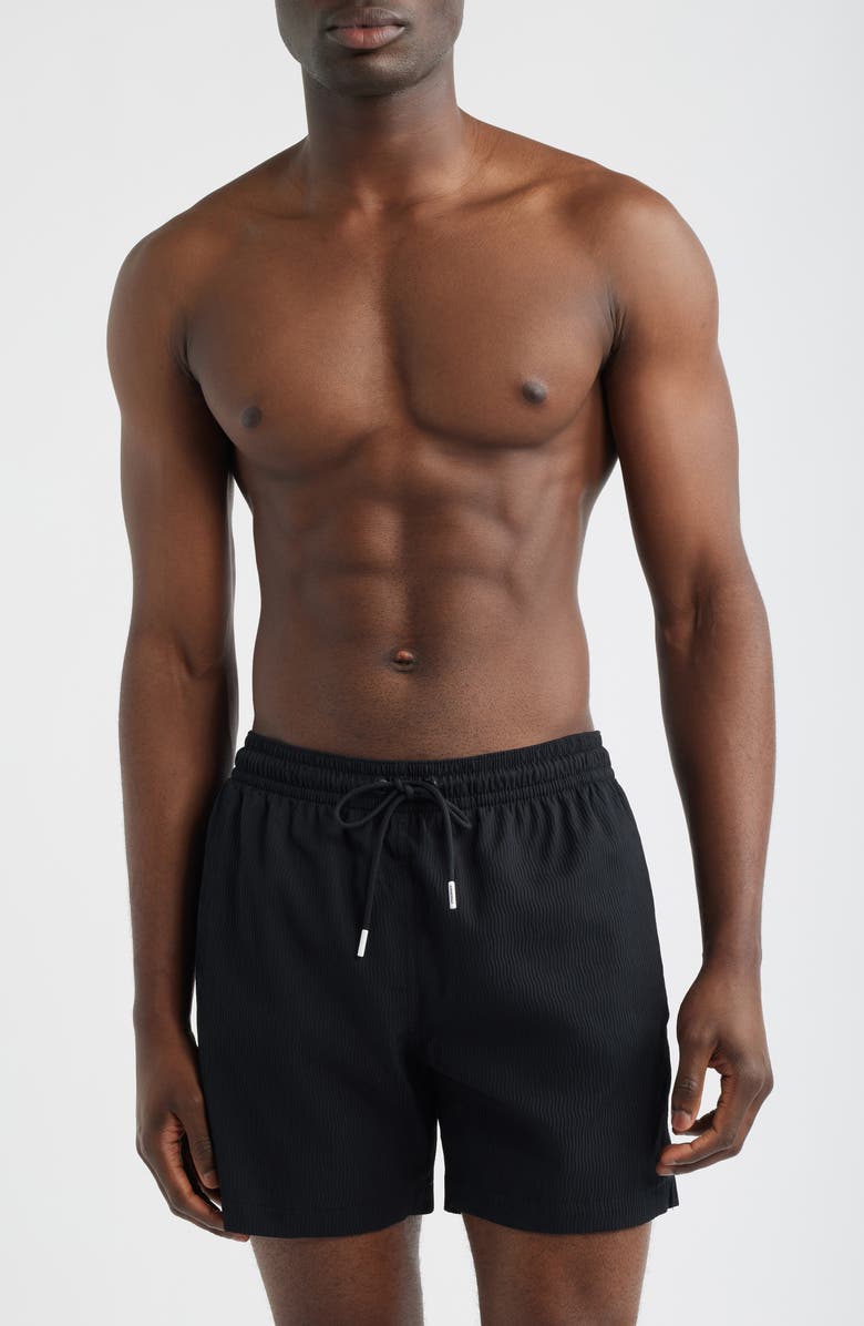 Chubbies The Secret Agent 5.5-Inch Swim Trunks, Main, color, Black - Solid