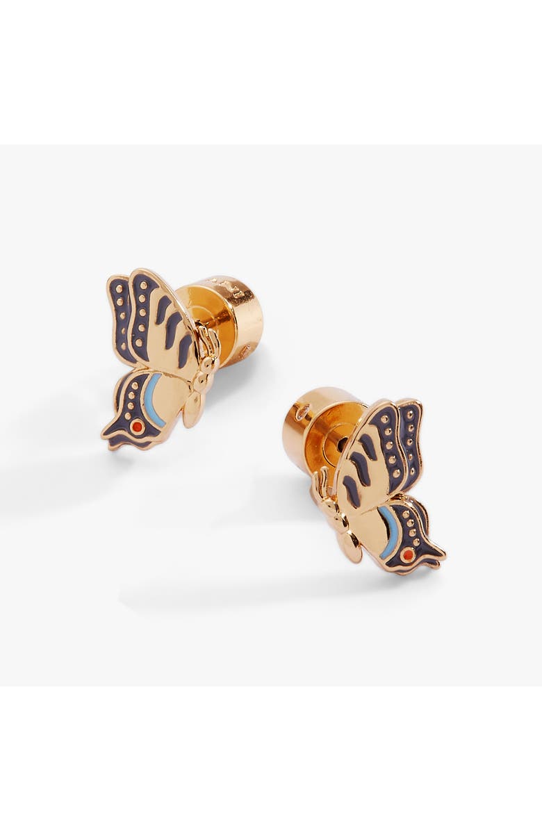 Alex and Ani New York Botanical Garden<sup>®</sup> Butterfly Earring, Alternate, color, Gold