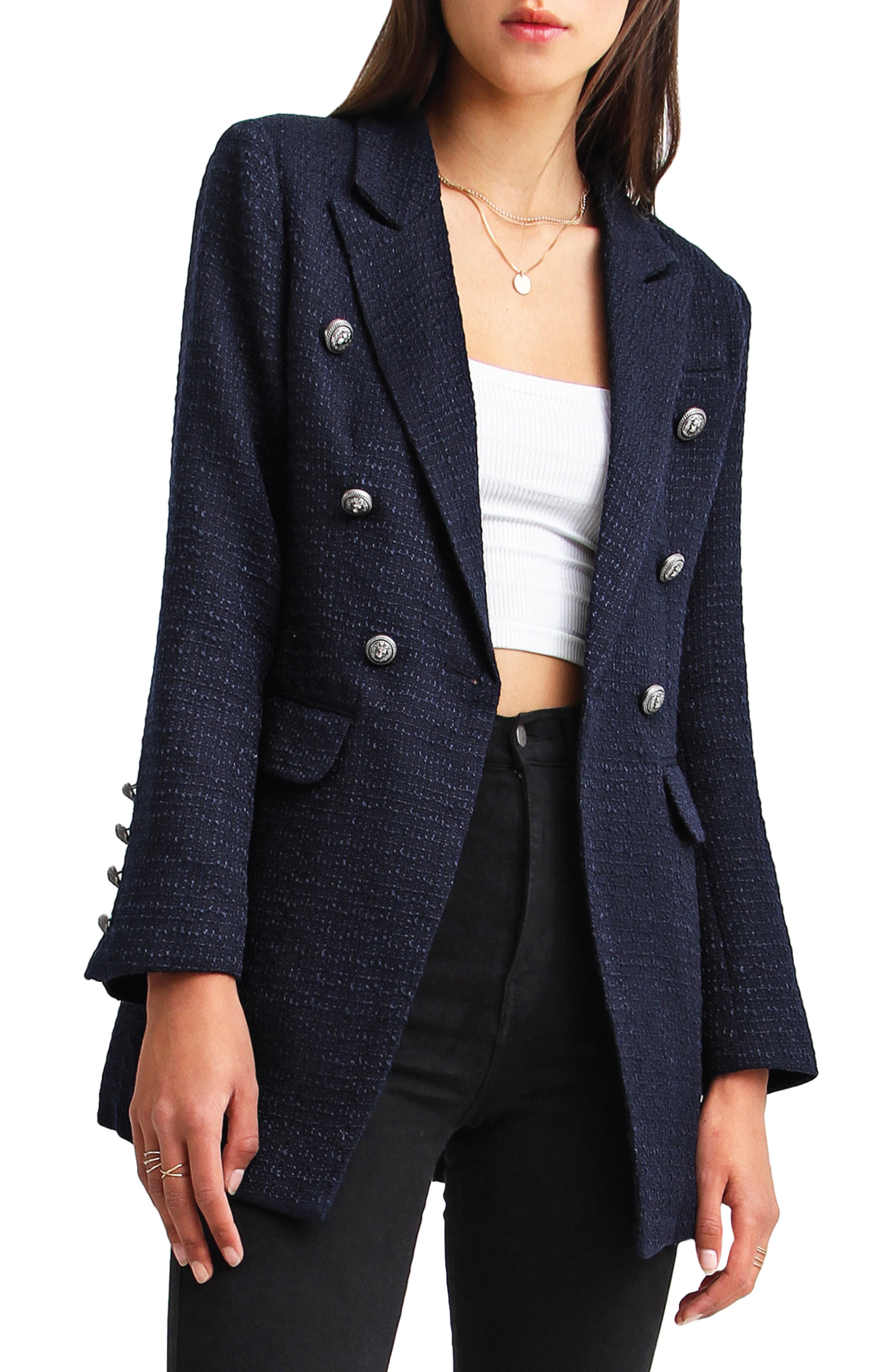 Belle & Bloom Princess Polly Textured Weave Blazer